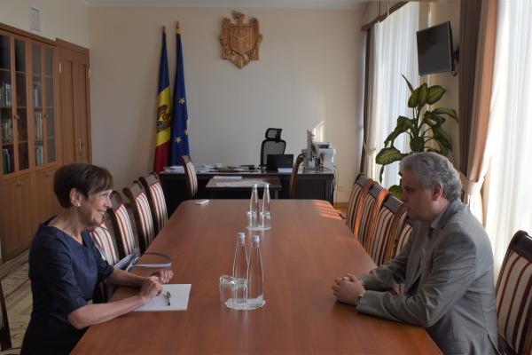 Întrevederea de rămas bun a Vicepremierului Oleg Serebrian cu Ambasadoarea Germaniei, ES Margaret Uebber