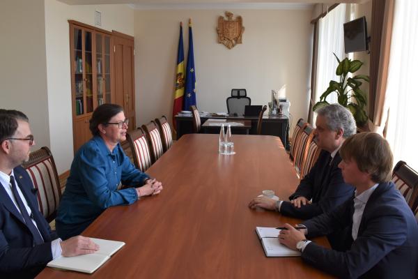 Întrevedere de rămas bun între vicepremierul Oleg Serebrian și ambasadoarea Regatului Suediei, E.S. dna Katarina Fried