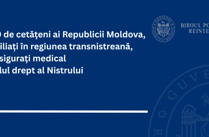 27 840 de cetățeni ai Republicii Moldova, domiciliați în regiunea transnistreană  sunt asigurați medical pe malul drept al Nistrului