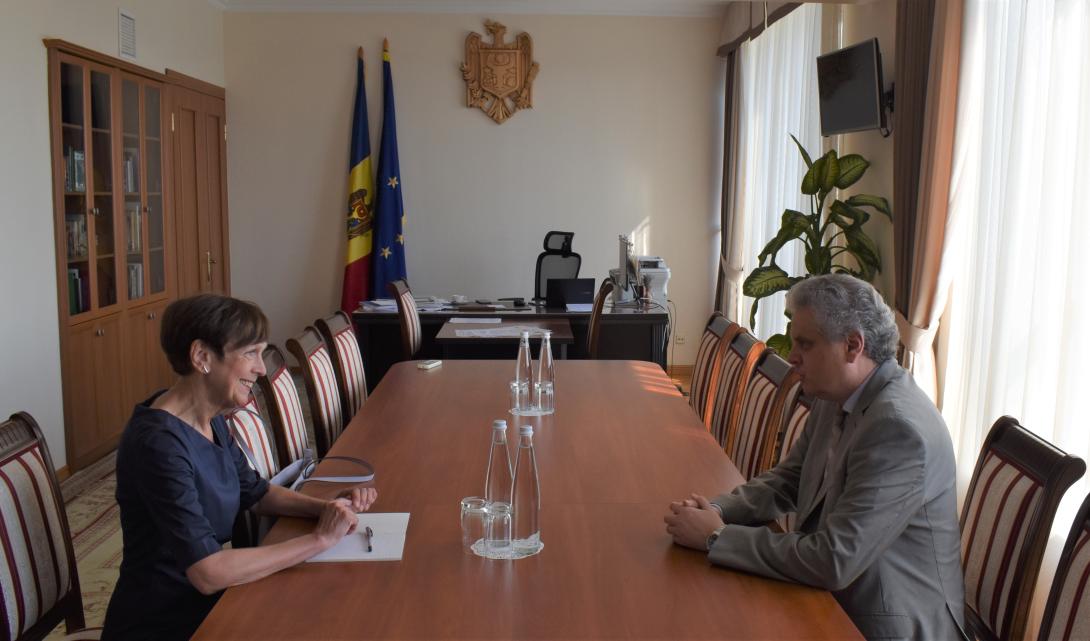 Întrevederea de rămas bun a Vicepremierului Oleg Serebrian cu Ambasadoarea Germaniei, ES Margaret Uebber