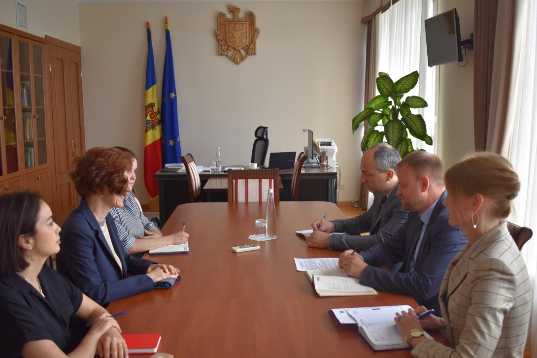 Întrevederea viceprim-ministrului Roman Roșca cu reprezentanta rezidentă a Programului Națiunilor Unite pentru Dezvoltare în Republica Moldova, Daniela Gasparikova